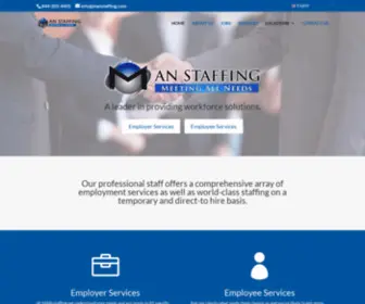 Manstaffing.com(MAN Staffing) Screenshot