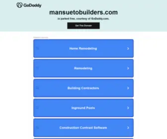 Mansuetobuilders.com(Mansuetobuilders) Screenshot