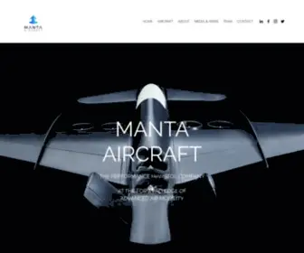 Mantaaircraft.com(MANTA AIRCRAFT) Screenshot