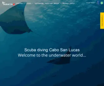 Mantacabo.com(Scuba Diving Cabo San Lucas) Screenshot