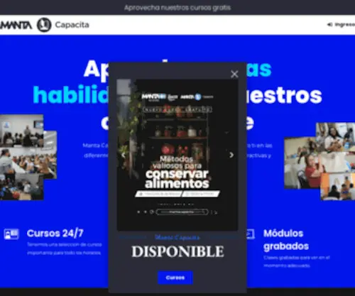 Mantacapacita.com(Capacitaciones de cursos online) Screenshot
