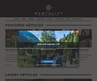 Mantalitymagazine.com(Mantality) Screenshot
