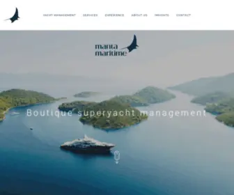 Mantamaritime.com(Your First Choice For Yacht Consultancy And Management) Screenshot