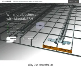 Mantamesh.com(Home) Screenshot