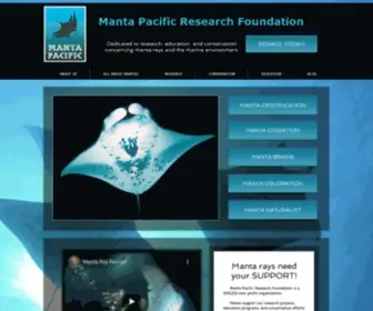 Mantapacific.org(MPRF is a 501(c)) Screenshot