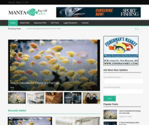 Mantarayofhope.com(Manta Ray Of Hope) Screenshot