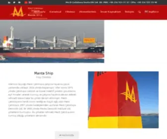 Mantaship.com(Manta Denizcilik) Screenshot