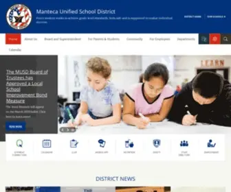 Mantecausd.net(Manteca Unified School District) Screenshot