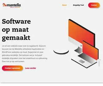 Mantella.nl(Maatwerk WordPress websites en WooCommerce webshops) Screenshot