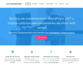 Mantenizer.com(Mantenimiento Web WordPress para propietarios de sitios web serios) Screenshot