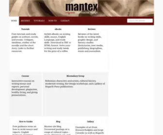 Mantex.co.uk(Mantex Information Design) Screenshot