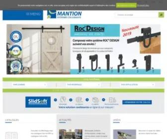 Mantion.com(Spécialiste de systèmes coulissants) Screenshot