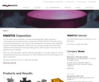 Mantisdeposition.com(Mantis Deposition Ltd) Screenshot