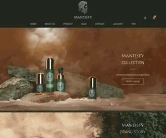 Mantisfy.com(Professional Men Skincare Products) Screenshot