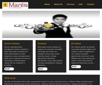 Mantishr.com(Mantis HR Consulting) Screenshot