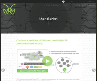 Mantisnet.com(MantisNet software and sensor technology) Screenshot