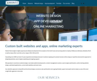 Mantistech.com.au(Mantis Technologies) Screenshot