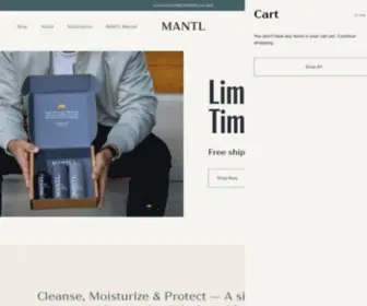 Mantl.co(MANTL Skincare) Screenshot