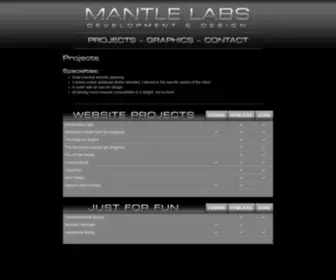 Mantlelabs.com(Andrew Mantle) Screenshot