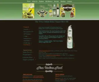 Mantovafood.com(Fine Italian Food Olive Oil Rice Pasta) Screenshot