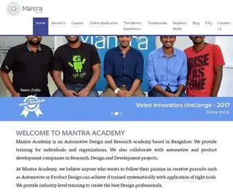 Mantraacademy.com(Automotive Design Training in Bangalore) Screenshot