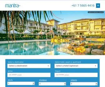 Mantra.com.au(Mantra Hotels) Screenshot