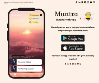 Mantramusic.org(Mantra) Screenshot