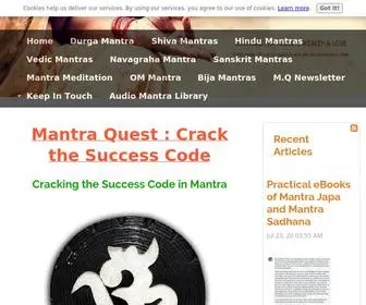 Mantraquest.com(Start Living Life You Deserve And Life You Born To Have) Screenshot