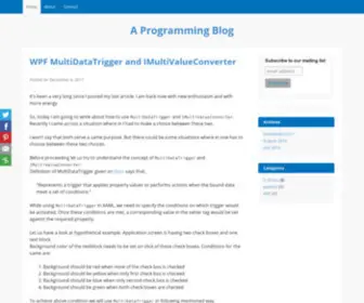 Mantratocode.com(A Programming Blog) Screenshot