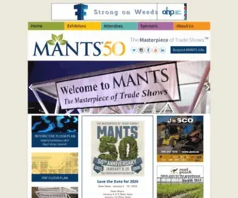 Mants.com(The Masterpiece of Trade Shows) Screenshot