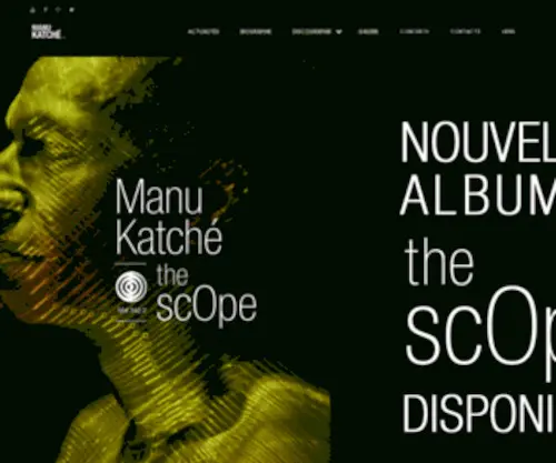 Manu-Katche.com(Manu Katché) Screenshot