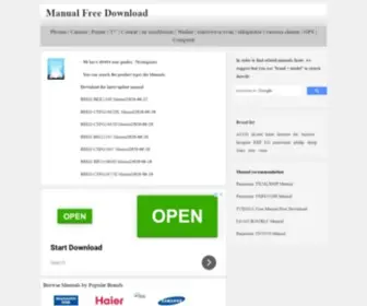 Manual-Free.com(Manual Free Download) Screenshot