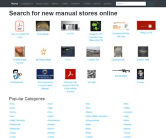 Manual-Stores.com(Web Manuals Store) Screenshot