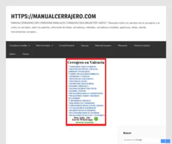 Manualcerrajero.com(Cerrajería) Screenshot