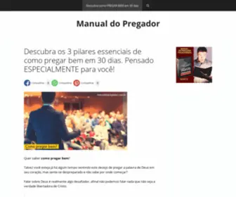Manualdopregador.com.br(Manual do Pregador) Screenshot