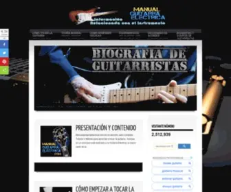 Manualguitarraelectrica.com(Manual de guitarra) Screenshot