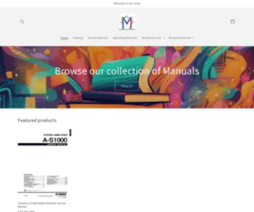 Manuali.com(Manuali Service Manuals and Operating Manuals) Screenshot