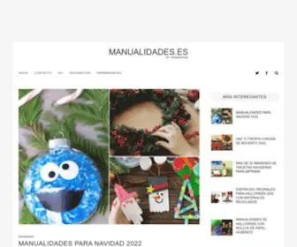 Manualidades.es(Manualidades, DIY, artesanía, bricolaje y miles de ideas paso a paso para reciclar y crear) Screenshot