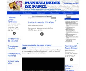 Manualidadesconpapel.com(Manualidades gratis) Screenshot