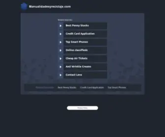 Manualidadesyreciclaje.com(Manualidades y Reciclaje) Screenshot