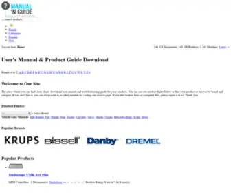 Manualnguide.com(User's Manual & Product Guide Download) Screenshot