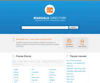 Manualsdir.com(Directory of Instruction Manuals and User Guides) Screenshot