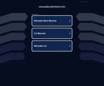 Manualsunlimited.com(manualsunlimited) Screenshot