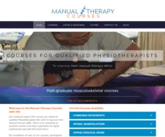 Manualtherapycourses.co.uk(Manual Therapy Courses for qualified physiotherapists) Screenshot