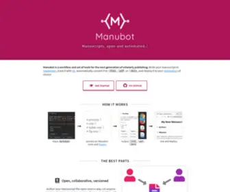 Manubot.org(Manuscripts, open and automated) Screenshot