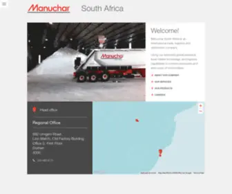 Manuchar.co.za(Your source for services) Screenshot