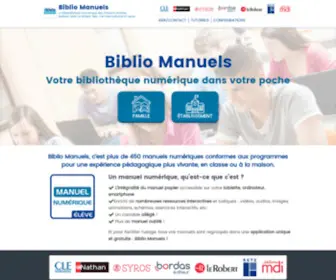 Manuel-Numerique.com(Biblio Manuels) Screenshot