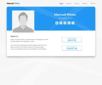 Manuelpinto.in(UI/UX Designer & Front) Screenshot