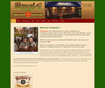 Manuelsrestaurant.com(Manuel's Restaurant) Screenshot