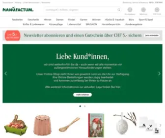 Manufactum.ch(Das Warenhaus der guten Dinge) Screenshot